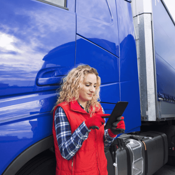 woman truck driver